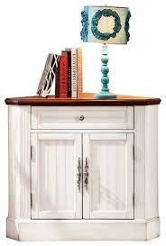 Maybe you would like to learn more about one of these? Farmhouse Corner Accent Cabinet Distressed Triangle Cabinet With Doors White Farmhouse Accent Chests And Cabinets By Popicorns E Commerce Co Houzz