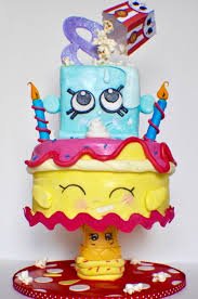 Cupcake queen is a yellow and blue cupcake! Shopkins Birthday Cake Character