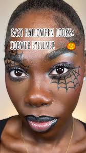 WELCOME TO MY NEW SERIES EASY HALLOWEEN LOOKS! today we start off with this  cobweb eyeliner look 🕸️🎃 #easyhalloweenmakeup #halloweenmakeup  #cobwebmakeup