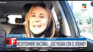 La actriz Gladys Florimonte en Fantino a la tarde