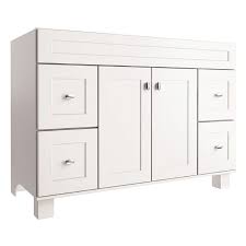 Shop bathroom vanity tops and a variety of bathroom products online at lowes.com. Diamond Now Palencia 48 In White Bathroom Vanity Cabinet Lowes Com White Vanity Bathroom Bathroom Vanities Without Tops Bathroom Vanity Cabinets