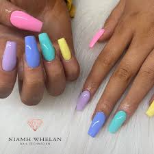 When it comes to summer nail designs, some lovely patterns like heart shapes, flowers and dots would be frequently mentioned for us. Stylishbelles On Twitter Cute Multi Color Summer Nails On Dark Skin Summernails Stylishbelles Source Https T Co Hgzu3nn7oz Summernailart Summernaildesigns Summernailcolors Https T Co 7smddhjqbq