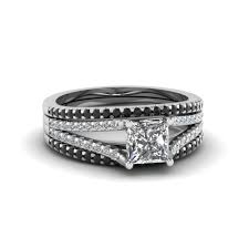 Get it as soon as fri, aug 27 +1 colors/patterns. Princess Cut Cheap Trio Bridal Sets For Women With Black Diamond In 14k White Gold Fascinating Diamonds