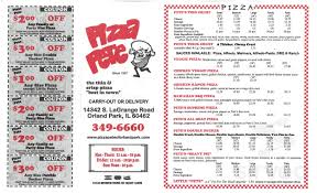 Petes pizza and bakehouse is a restaurant that serves italian and pizza on 1100 w granville ave in chicago, il. Pizza Pete Menu In Orland Park Illinois Usa