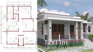 Now a day's floor is not only made up of cement or marble infect wooden, venial or cork floors are also made. House Design With Full Plan 12x11m 3 Bedrooms Simple Home Design 12x11m Description Ground Floor Living Simple House Design House Plan Gallery House Design