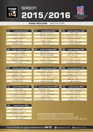 Finalement ce club a battu en 3 semaines le numéro 3 (stade toulousain) le numéro 2 (racing) et le. Calendrier Top 14 2015 2016