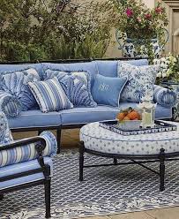Pin By Sarah Harris On Decor Blue Patio Blue Patio Furniture Patio Decor