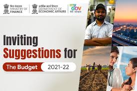 The budget is the first one to be presented as paperless due to ongoing. Inviting Suggestions For The Budget 2021 22 Mygov In