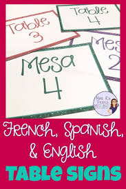 Glitter Table Group Posters In English French And Spanish Learn French Ways Of Learning French Learning Games
