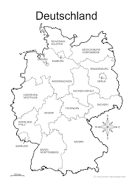 Deutschlandkarte din a4 zum ausdrucken. Landerkarten Deutschland 6 Verschiedene Karten A4 Deutschland Karte Bundeslander Karte Bundeslander Bundeslander Und Ihre Hauptstadte