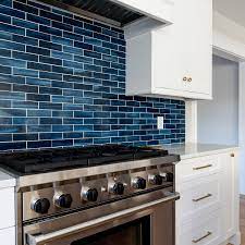 We offer plenty of unique options, such as our lumina onyx caspian tile and traditional options like our bayou sky subway tile. 75 Blue Backsplash Ideas Navy Aqua Royal Or Coastal Blue Design