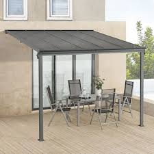 Terrassenuberdachung Alu 300 X 300cm Uberdachung Terrasse Balkonuberdachung Terrassenuberdachung