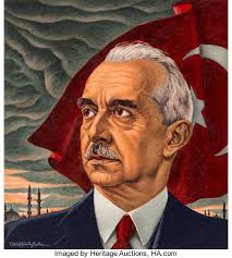 Ernest Hamlin Baker (American, 1889-1975). Turkey's Inonu, Time