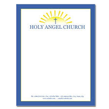 Inserting graphics, using a decorative font, changing font sizes, utilizing right tabs and margin settings ar. Church Letterhead Modern Church Letterhead Designsnprint