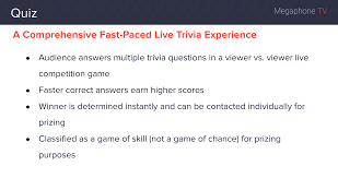 Every time you play fto's daily trivia game, a piece of plastic is removed from the ocean. Quiz Megaphone Tv