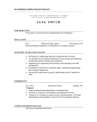 Resume Format For No Job Experience