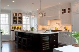 Black Island White Cabinets Kitchen Design Ideas Pictures Remodel And Decor Kitchen Inspiration Design Classic White Kitchen Kitchen Design
