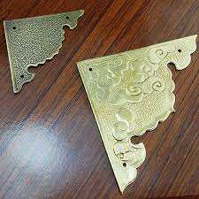 Pair Of Brass Cornertable Cornerdesk Cornerbrass Etsy In 2020 Brass Corners Brass Japanese Furniture