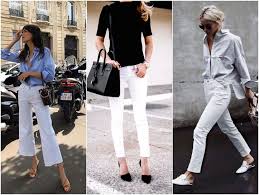 1001 idées avec quoi porter une chemise en jean. Comment Porter Un Jean Blanc Au Printemps