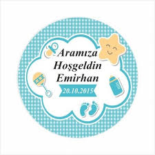 Bebek Etiketi Aramiza Hosgeldin Bebek Etiketi 24 Adet Bb0058 Bebek Erkek Bebek Kartlari Etiket