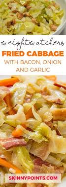 Fried Cabbage With Bacon Onion And Garlic Cabbage And Bacon