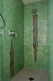 11 keep it simple with the classic color pallet Deep Jade Green Waterfall Tile Shower Mid Century Historic Series