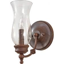 New listing canadian national railroad cnr caboose train car kerosene oil lamp w/ wall mount. Oil Lamp Style Wall Light In Heritage Bronze With Glass Chimney Shade