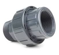 PVC-Verschraubung 2" (59,61 mm) Außengewinde x Innengewinde