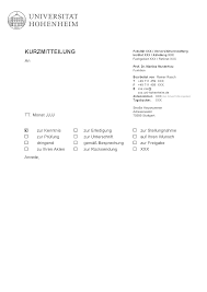 Mit dem ausfüllbaren formular erhältst du ein fertiges fitx mitgliedschaft kündigungsschreiben als pdf oder word zum ausdrucken. Kurzmitteilung Universitat Hohenheim