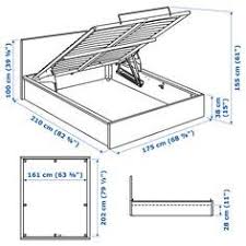Malm Cadre Lit Coffre Plaque Chene Blanchi 160x200 Cm Ikea Lit Coffre Cadre De Lit Malm