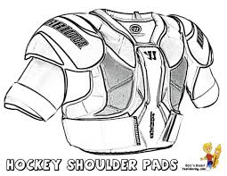 Print Out This Cool But Unusual Hockey Printables Hockey Shoulder Pads You Kiddin Tell Other Coloring Kids Your E Goalie Pads Goalie Hockey Shoulder Pads