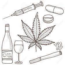 Illustration Of Narcotics - Marijuana, Alcohol, Nicotine And Other Royalty  Free SVG, Cliparts, Vectors, And Stock Illustration. Image 15196648.