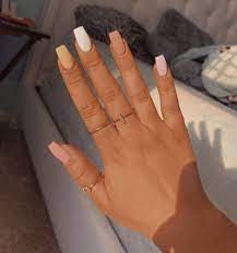 See more ideas about cute nails, nails inspiration, pretty nails. Cute Nail Ideas Neutral Nails Acrylic Acrylic Nails Coffin Short Basic Nails