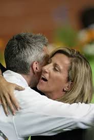 Jonathan Edwards & Sally Gunnell Triple Jump World Athletics Championships  2003. Prints from Mary Evans