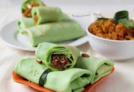 Palm sugar comes from the sap of the new branches of coconut leaves, sold in cylinder chunks. Pandan Crepe With Sweet Coconut Filling
