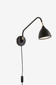 Ellos Home Valencia Seinavalaisin Musta Koti Sisustus Ellos Fi Lamp Wall Lamp Wall Lights