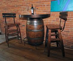 Half Barrel Bistro Table