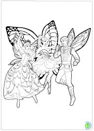 Fairy coloring pages are a great way to enter into the mystical realm. Barbie Mariposa And The Fairy Princess Coloring Page Dinokids Org
