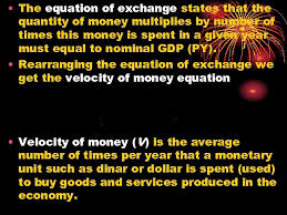 The equation of exchange is thus an identity, a mathematical expression that is true by definition. Ch 4 Demand For Money Dr Mohammed Alwosabi