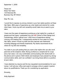 We may earn commission from links on this page, but we only recommend products we back. Hair Stylist Cover Letter 10 Sample Letters Email Examples