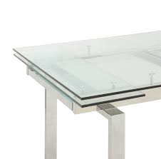 Maybe you would like to learn more about one of these? Wexford Glass Top Dining Table With Extension Leaves Chrome Walmart Com Walmart Com