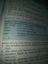 Oleh karena itu, kreativitas sang pembuat undangan akan sangat. 5 Kalimat Penutup Surat Undangan Tersebut Yg Tepat Adalah Brainly Co Id