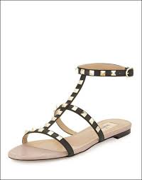 Black Ankle Strap Sandals Flat Ebay Sponsored Nib Auth Valentino Rockstud Ankle Strap Flat Sandals Shoes Black Leather 40 1 Ankle Strap Sandals Flat Ankle Strap Flats Ankle Strap Block Heel