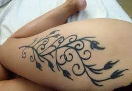 Thigh Tattoo Simple Yet Cute Not Done Tho Thigh Tattoo Simple Thigh Tattoos Women Cute Tattoos For Women