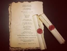 Vintage Wedding Scroll Invitation Handmade With Wax Seal Etsy Wedding Scroll Scroll Wedding Invitations Scroll Invitation