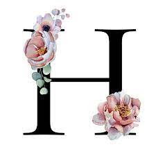 Alphabet latin, h alphabet, alphabet wallpaper, name wallpaper, beautiful moon, beautiful. Buchstabe Letter H Acuarela Floral Hojas De Acuarela Ilustracion Acuarela