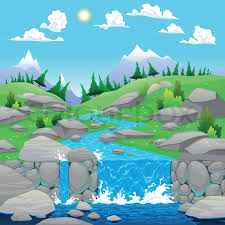 Cartoon river free vector we have about (20,051 files) free vector in ai, eps, cdr, svg vector illustration graphic art design format. Mountain Landscape With River Cartoon Stock Vector Colourbox