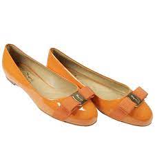 Salvatore Ferragamo Flat Shoes Salvatore Ferragamo Women Orange Flat Shoes Salvatore Ferragamo 634173 01a181 Giglio Com