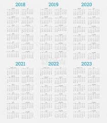 Calendar 2018 2019 2020 2021 2022 2023 Free Vector Download Free Download Cdrai Com Excel Calendar Template Free Calendar Template Calendar 2019 Template