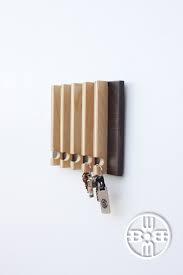 Modern Key Rack Modern Entryway Wall Storage Gift For Men Natural Wood Key Holder Hanging Key Podstavka Dlya Klyuchej Derevyannye Veshalki Derevyannye Proekty